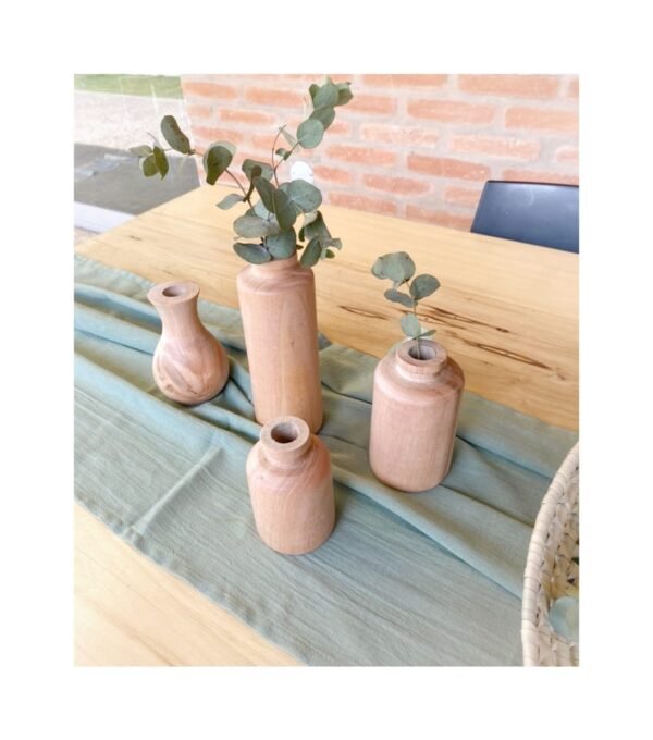 Botella madera torneada