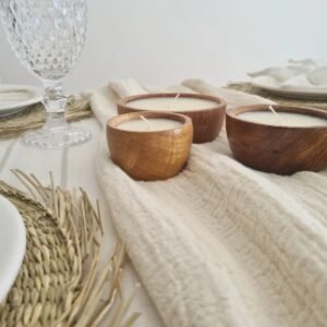VELA CUENCO MADERA