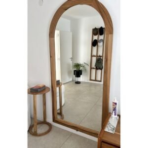 ESPEJO ARCO SUPERIOR DE MADERA