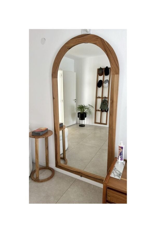 ESPEJO ARCO SUPERIOR DE MADERA