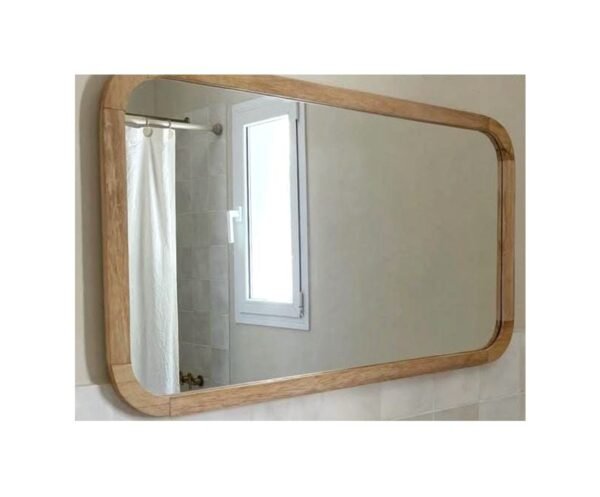 ESPEJO RECTANGULAR MADERA PUNTAS REDONDEADAS
