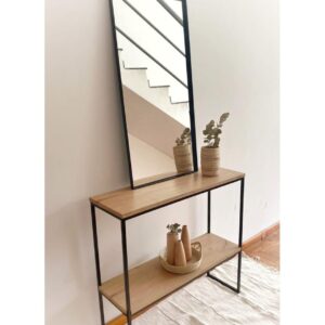 ESPEJO METALICO RECTANGULAR - 1.00x0.50